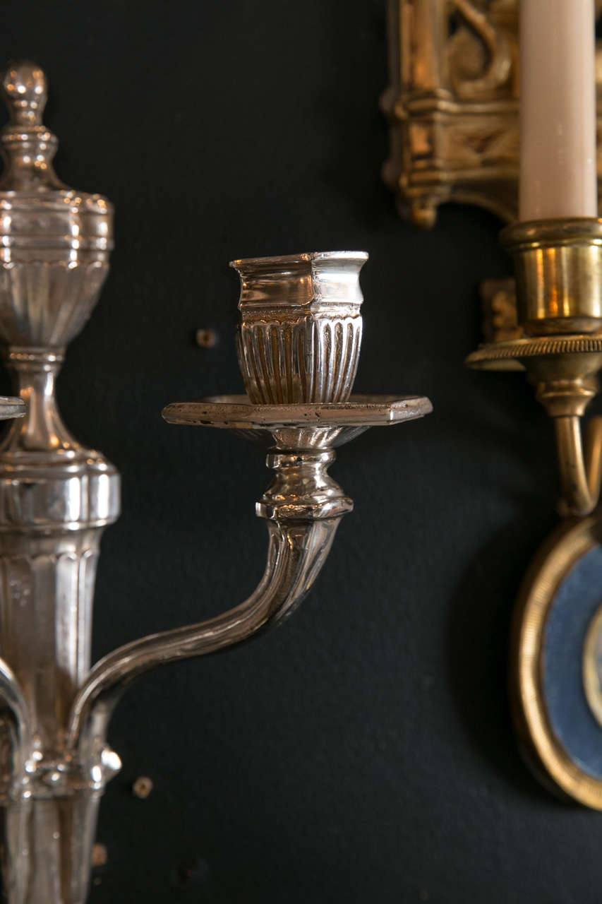 20th Century Pair of Neoclassical Style Caldwell Sconces For Sale