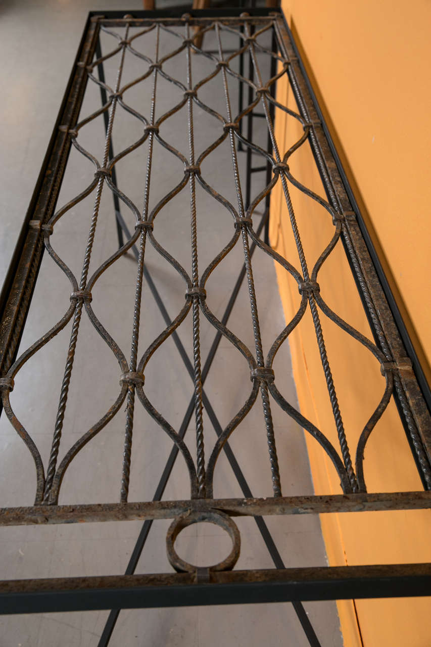 Custom Iron Consoles, Made with 19th Century English Gates For Sale 4