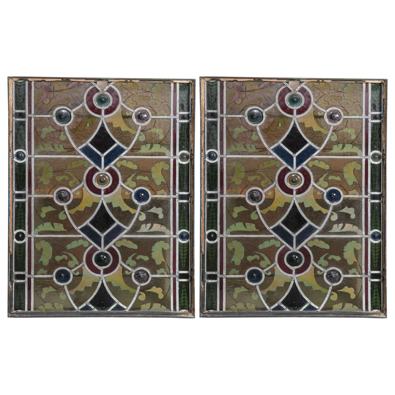 Early 19th Century German Stained Glass Window For Sale