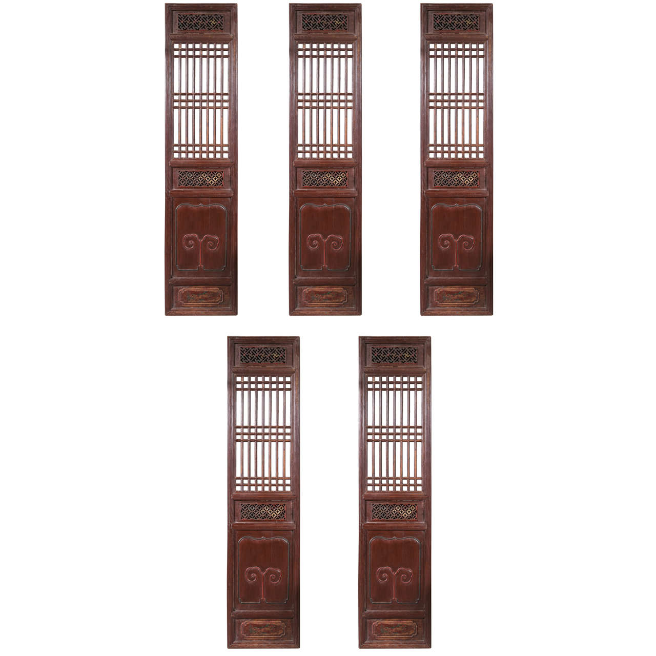 Set of Five Antique Chinese Doors For Sale at 1stDibs