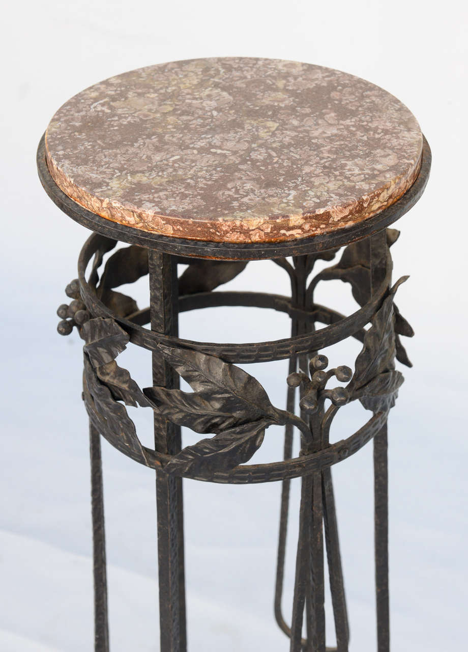 wrought iron pedestals