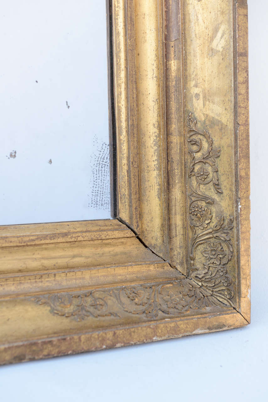 Wood Napoleon Period Giltwood Mirror For Sale