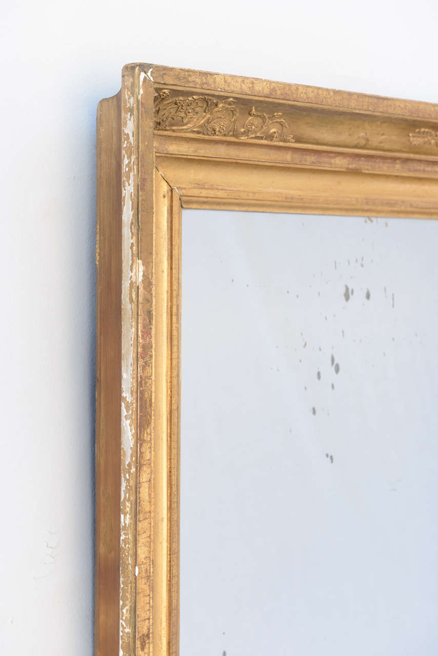 Napoleon Period Giltwood Mirror For Sale 2