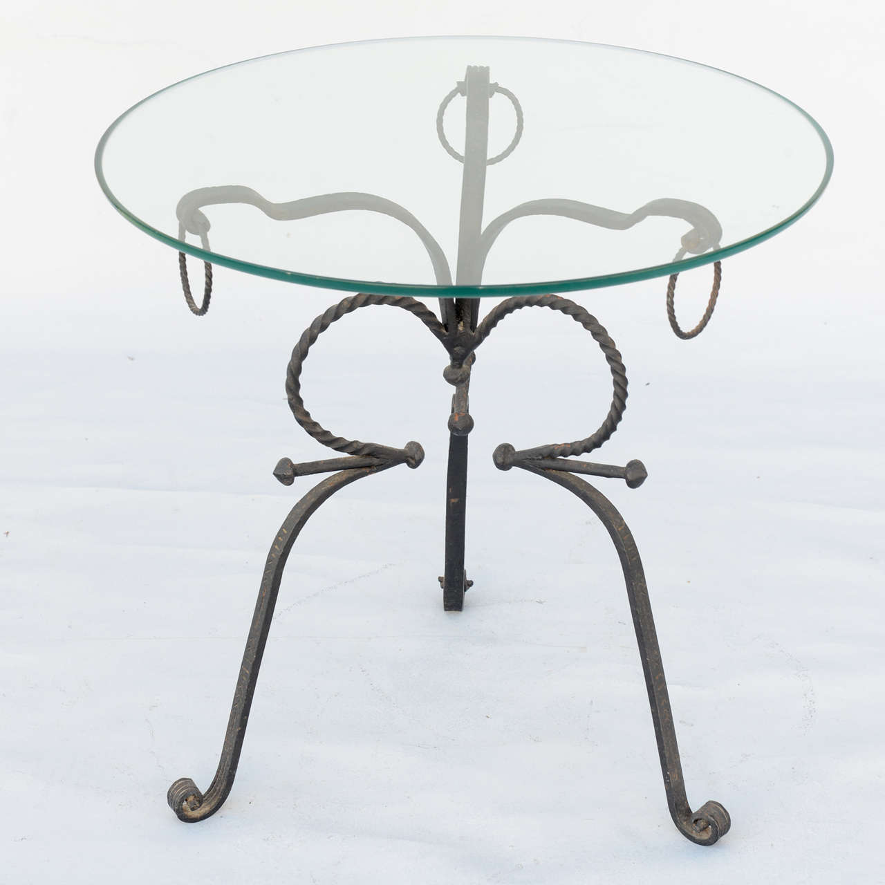 Unusual Wrought Iron Table For Sale 1