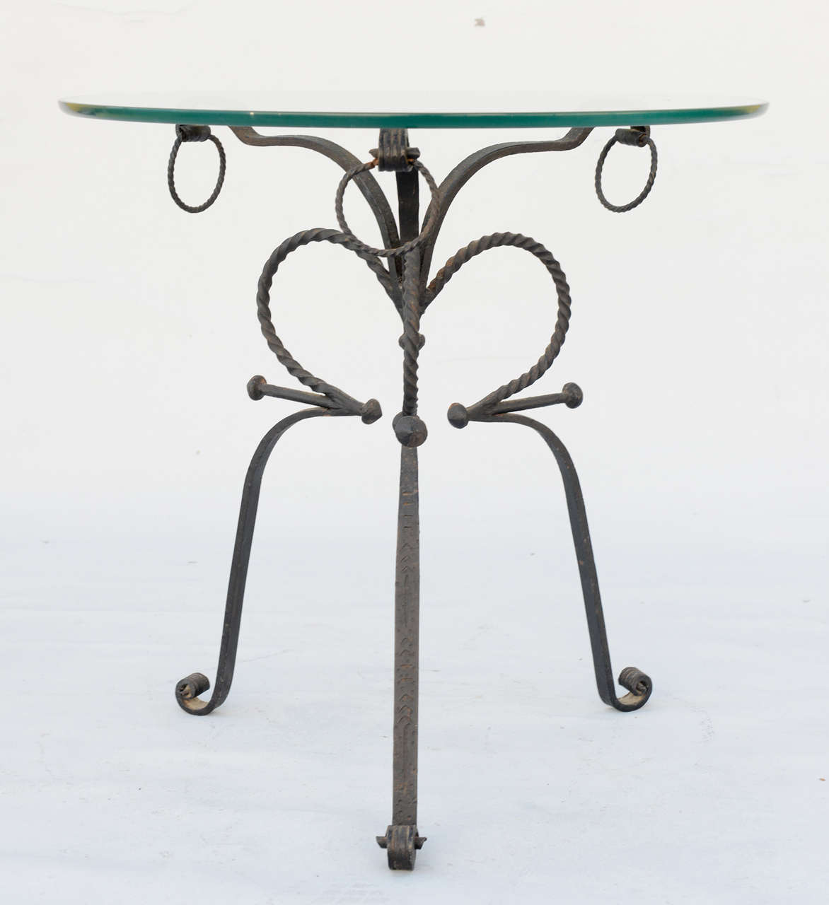 Unusual Wrought Iron Table For Sale 5