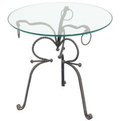 Retro Unusual Wrought Iron Table