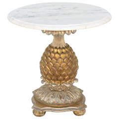 Italian Pineapple Form Accent Table
