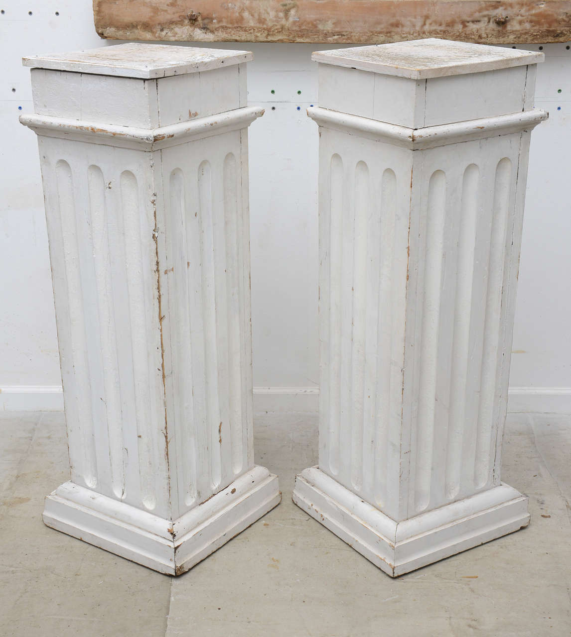Pair of Fluted Pedestals