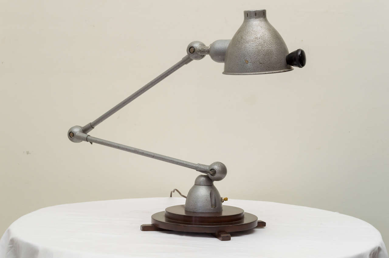 20th Century French Industrial Adjusting Arm Lamp 3