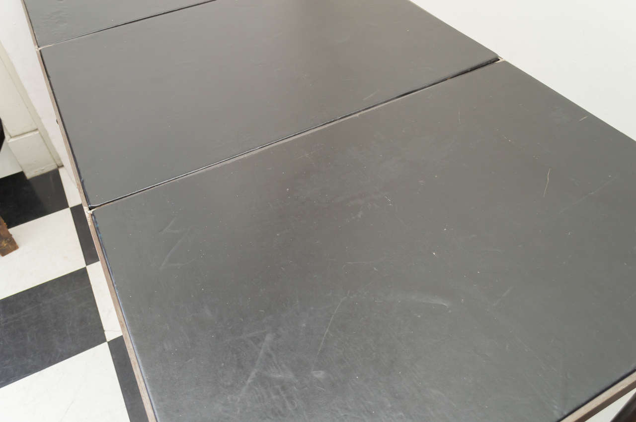 20th Century Custom Steel Leather Top Desk 2