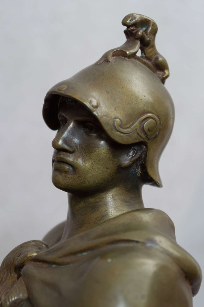 19th Century Bronze Warrior, by Emile Picault.