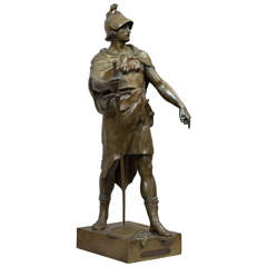 Warrior en bronze, d'Emile Picault.