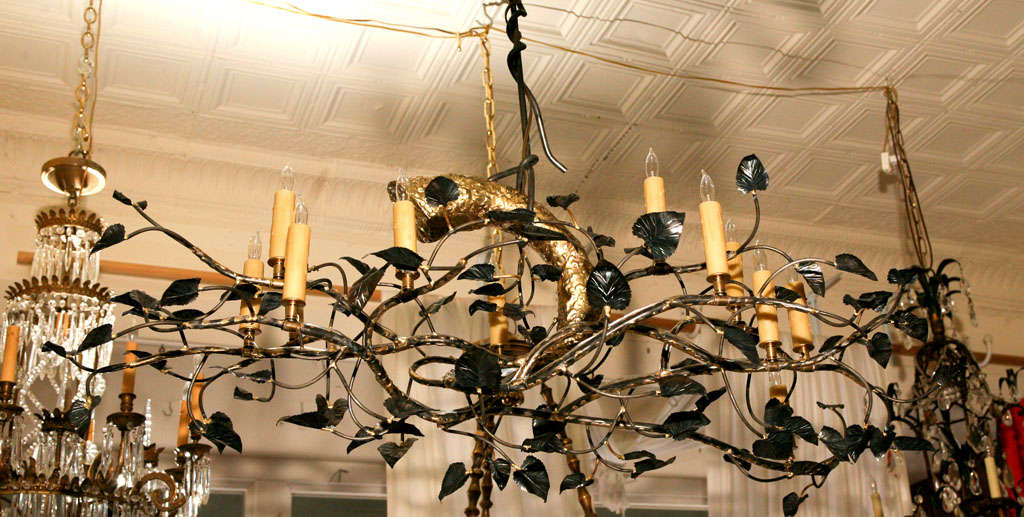 diy tree branch chandelier