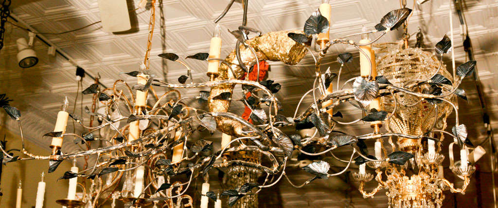 Contemporary An original sculpture Tree branch Chandelier by Lou Blass