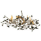 An original sculpture Tree branch Chandelier by Lou Blass