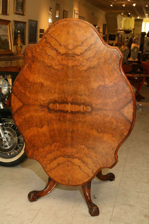 English Walnut Center Table For Sale 5