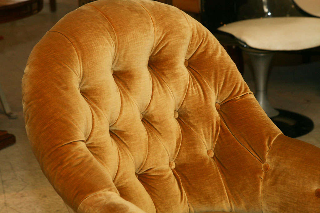 English Victorian Tufted Armchair