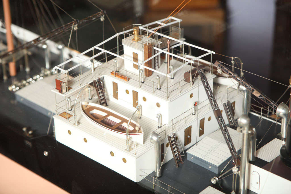 Wood A unique ship builders model on original table For Sale