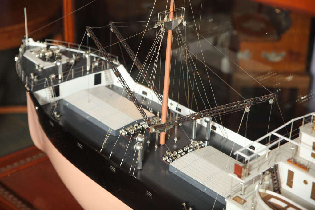 A unique ship builders model on original table For Sale 1