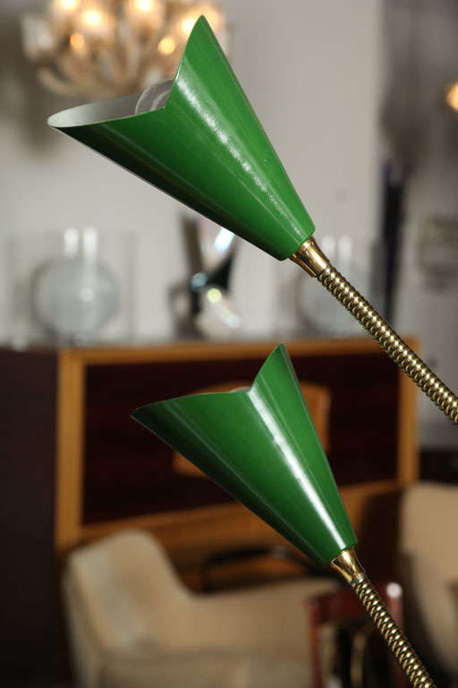 Mid-20th Century Stilnovo Nine-Arm Floor Lamp Made in Italy For Sale