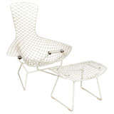 Vintage Classic Early  Bertoia Bird Chair  for Knoll with Ottoman