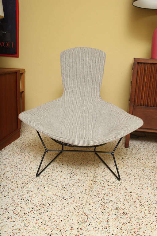 American Iconic Bertoia Bird Chair for Knoll with Ottoman