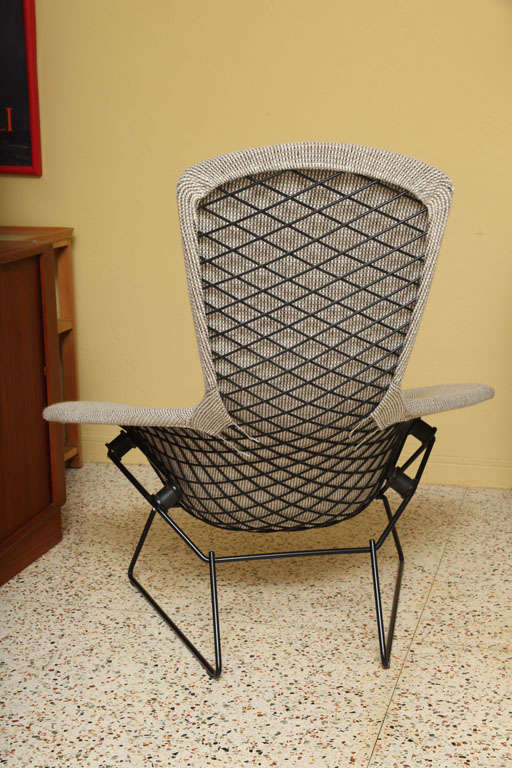 Iconic Bertoia Bird Chair for Knoll with Ottoman 6