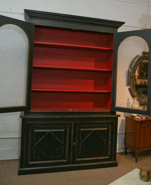 Black Regency Style Cabinet