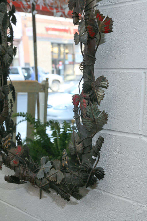 A Tole Ivy Mirror