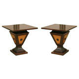A Pair of Small Pedestal Tables
