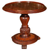 An English Stand with Round Dish Top