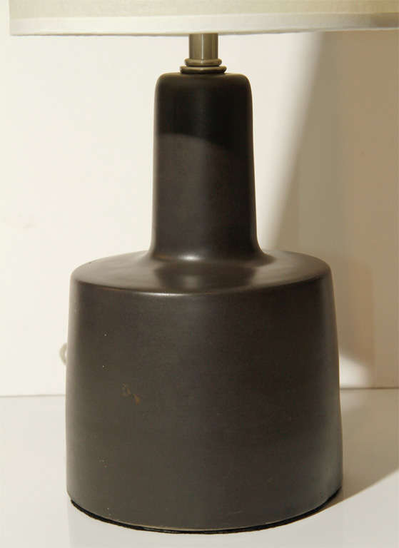 Pair of Gordon Martz Chocolate Brown Lamps