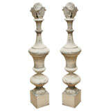 Vintage Pair of Architectural Tin Elements