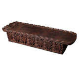 Vintage Spectacular  Carved Treetrunk From Africa  Bench Or Coctail Tabl