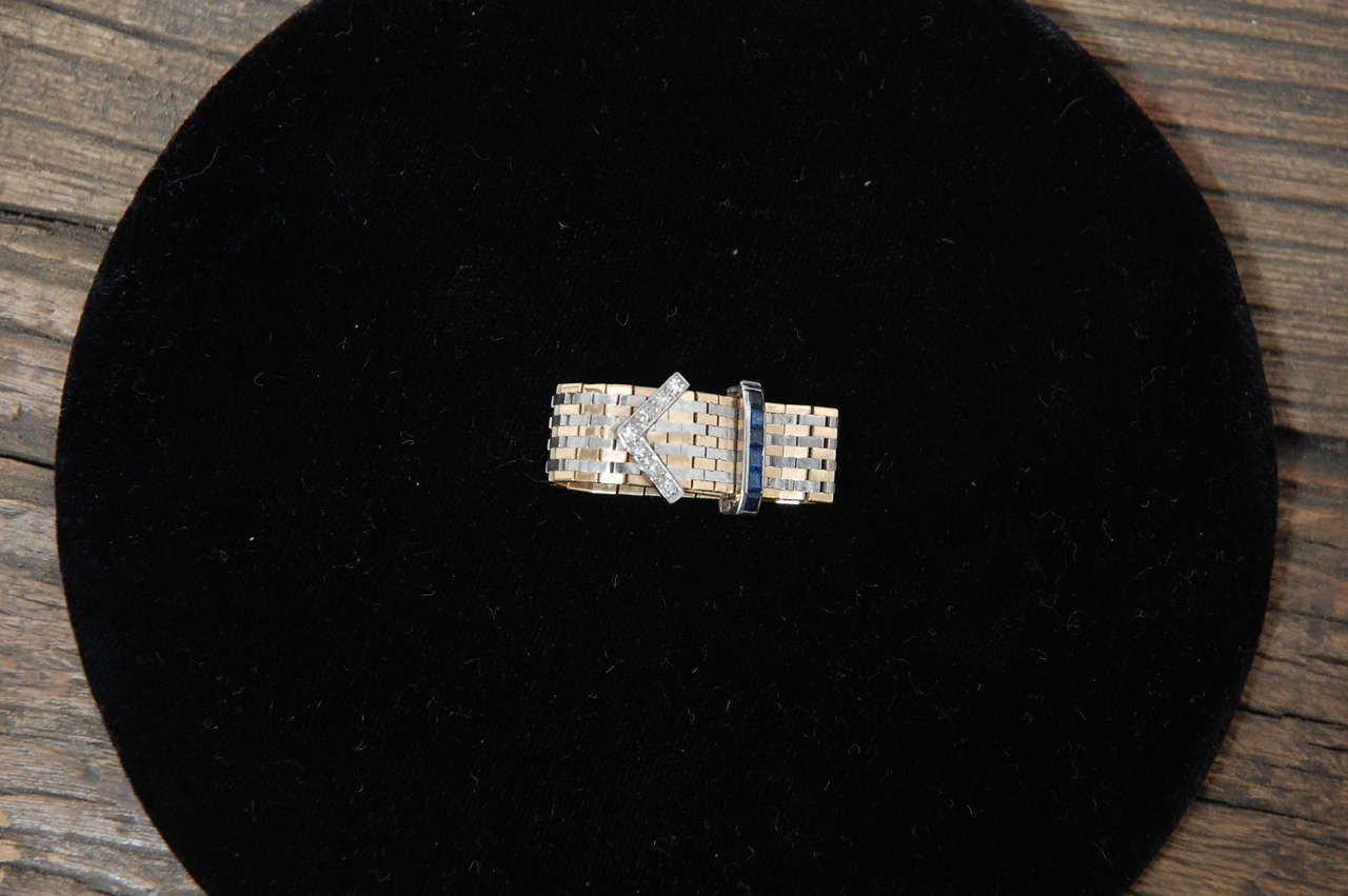 1940's Gold Buckle Rings 1