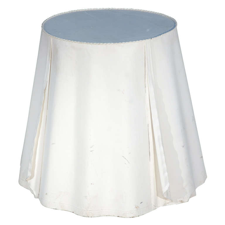 Skirted Metal Drape Table in the Style of John Dickinson