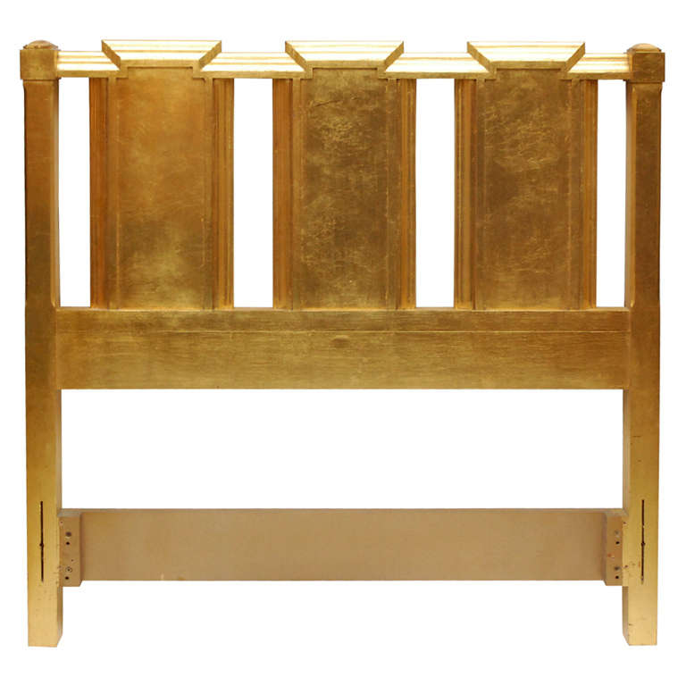 Gold Gilt Twin Headboard For Sale