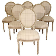 Louis XVI style dining room chairs