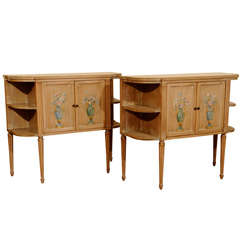 Pair of Louis XVI style consoles/cabinets