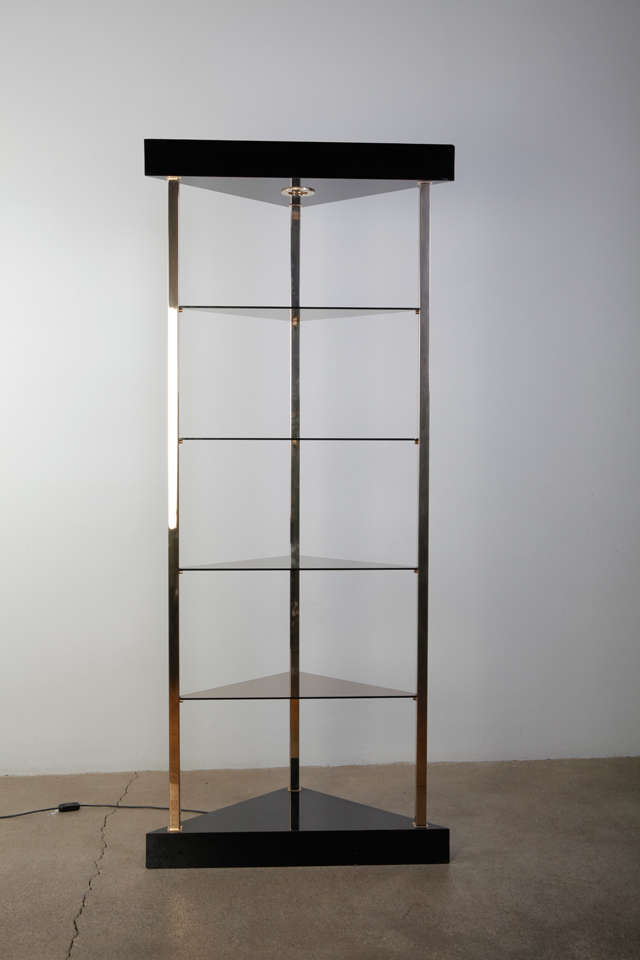 1970's wonderful triangular open-shelf