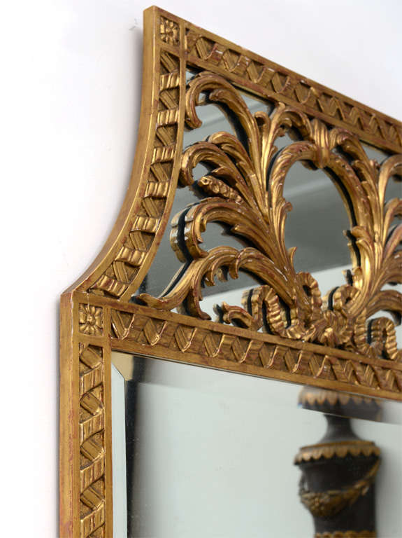 Regency Carved and Gilt Wood Mirror
