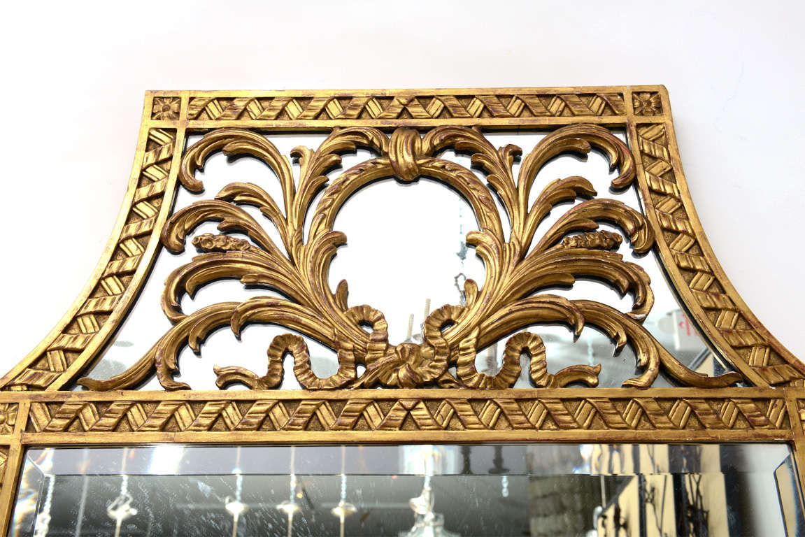 Unknown Carved and Gilt Wood Mirror