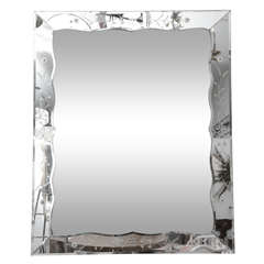 Venetian Mirror with Scalloped Interior