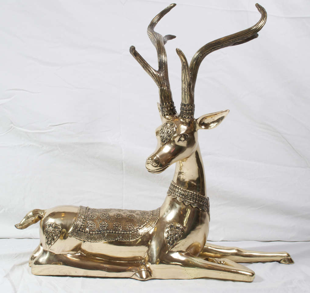 sarreid brass deer