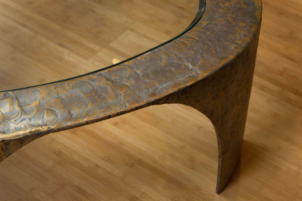 20ième siècle Silas Seandel - Table basse brutaliste