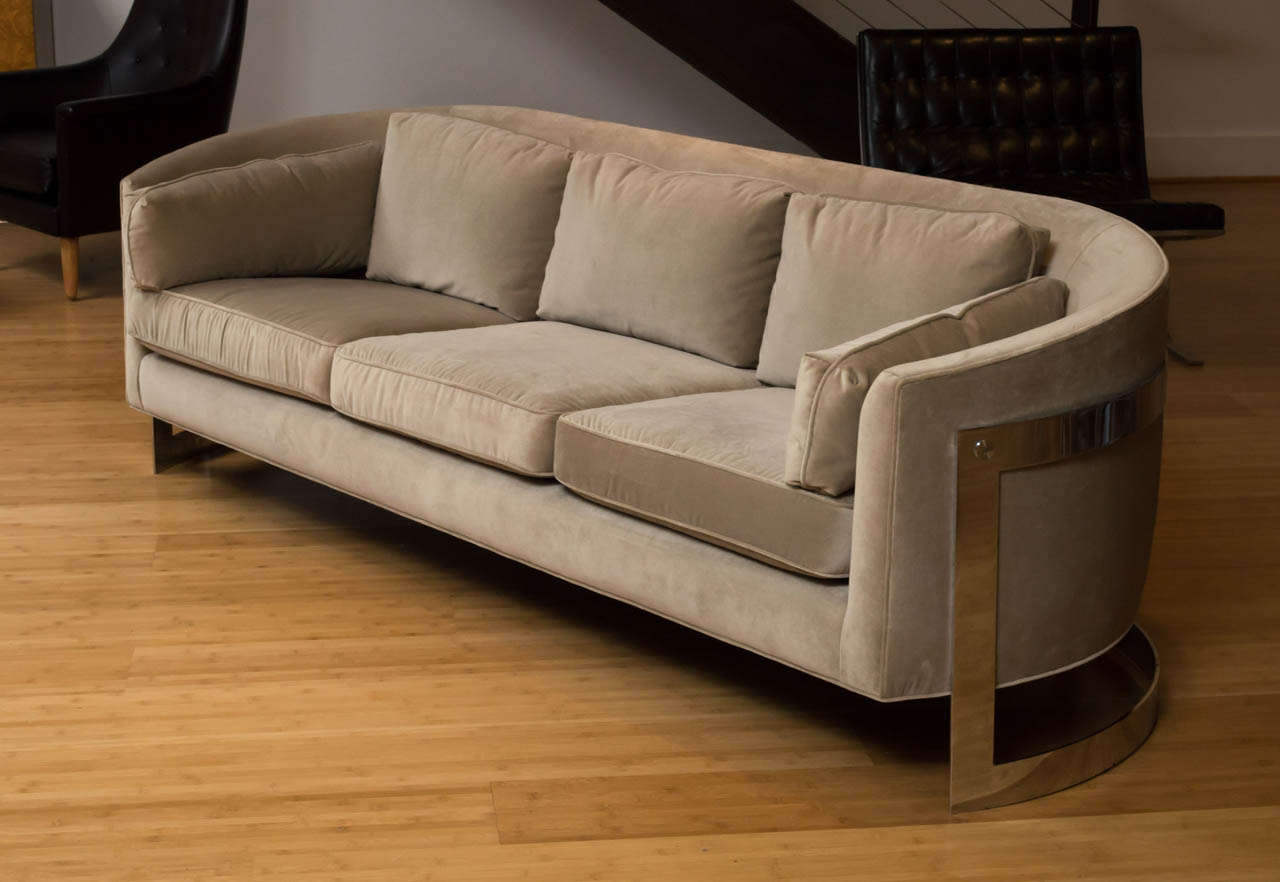 Selig - Chrome Frame Sofa