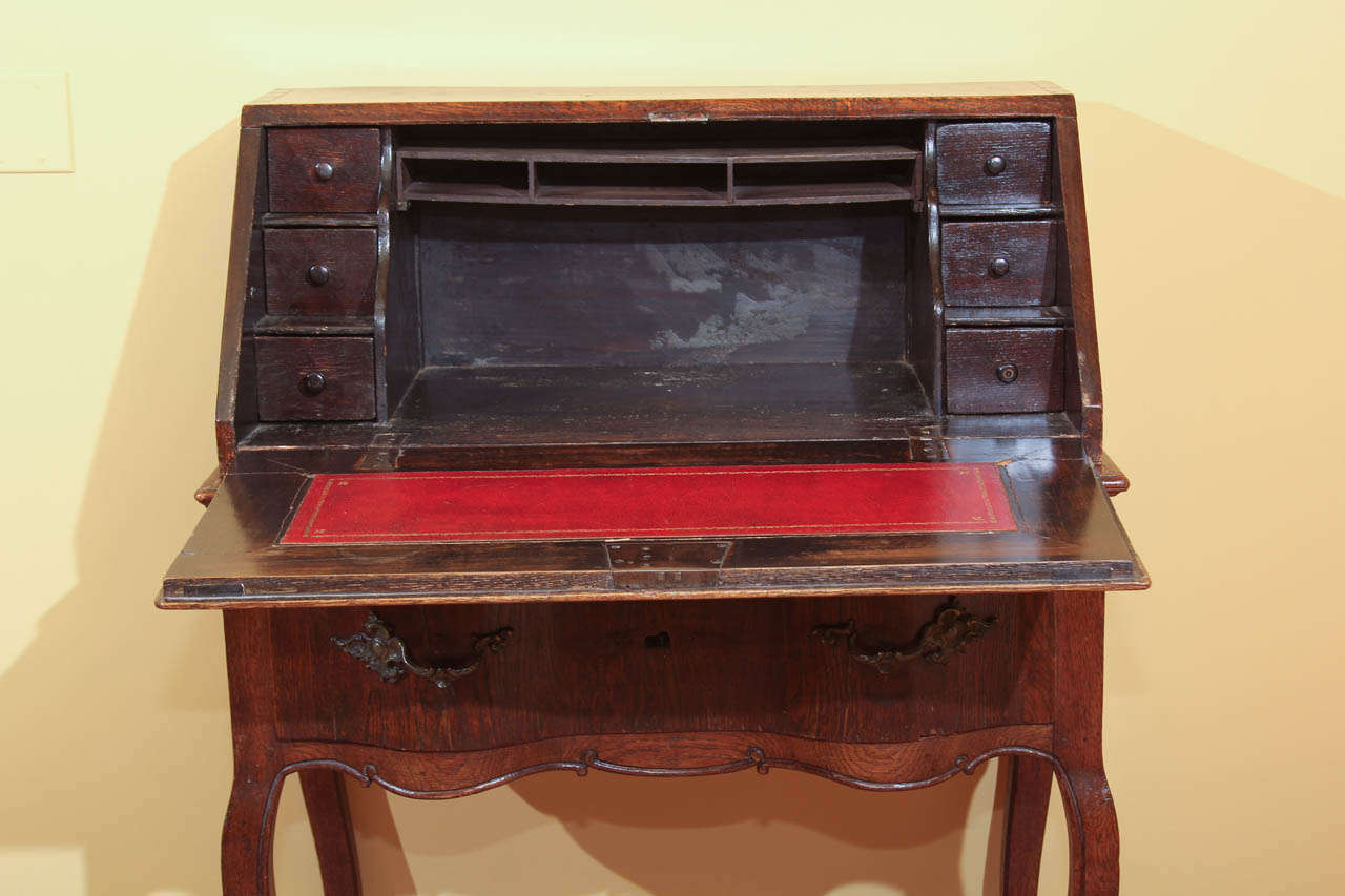Louis XV Dutch 18th Century Drop Front Desk For Sale