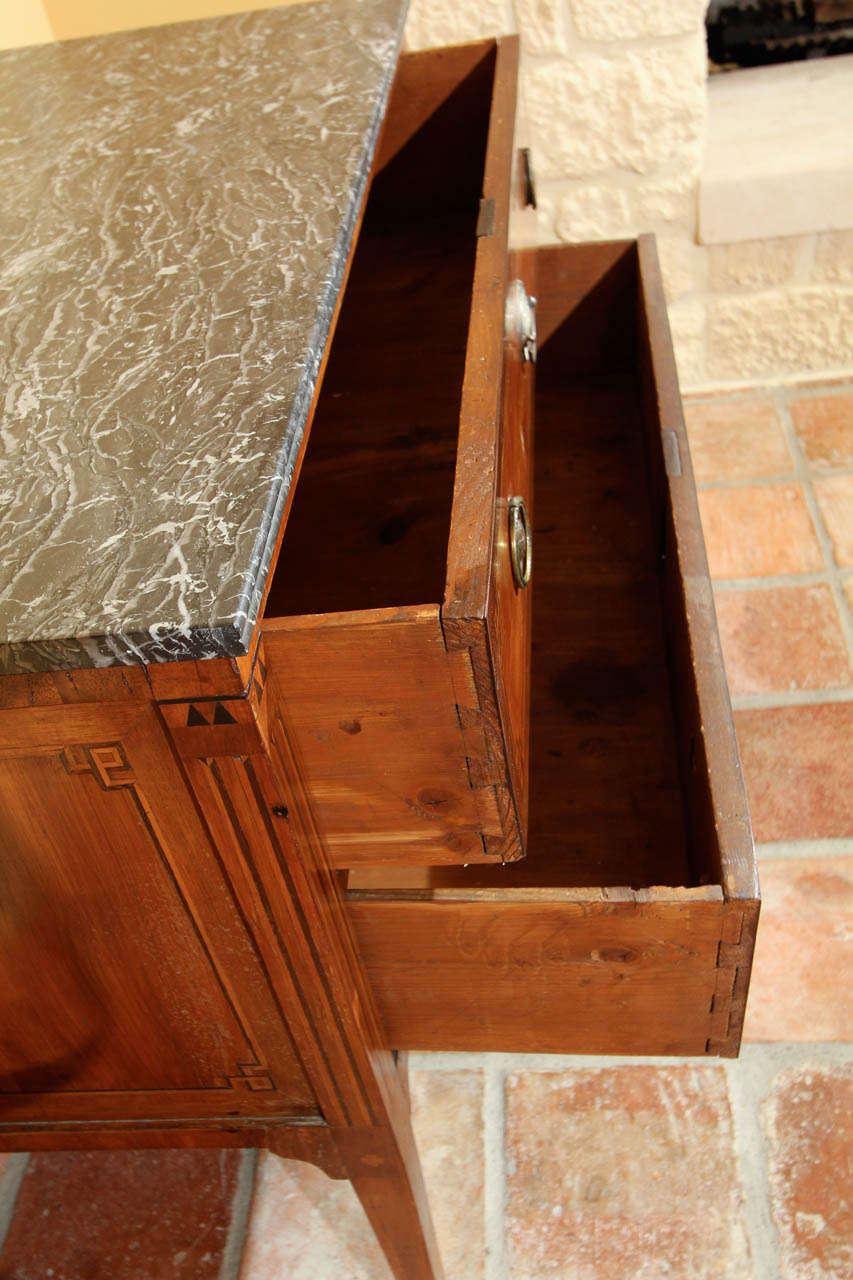 French Louis XVI Two Drawer Commode 1