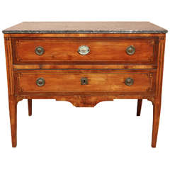 French Louis XVI Two Drawer Commode