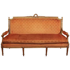 Antique French Louis XVI Style French Settee